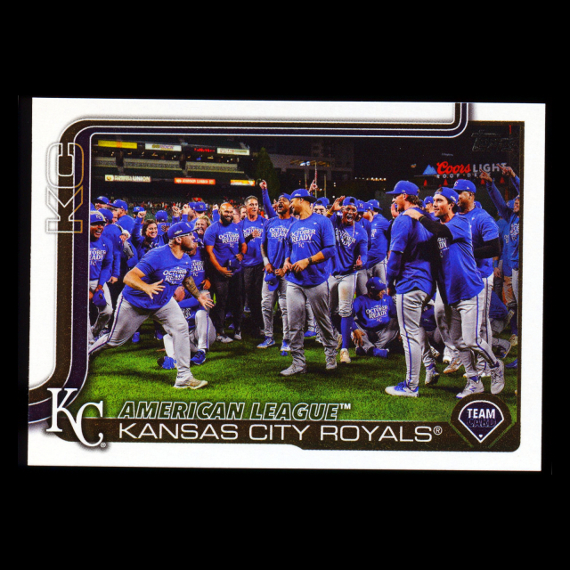 Kansas City Royals 2025 Topps Team Card Royals