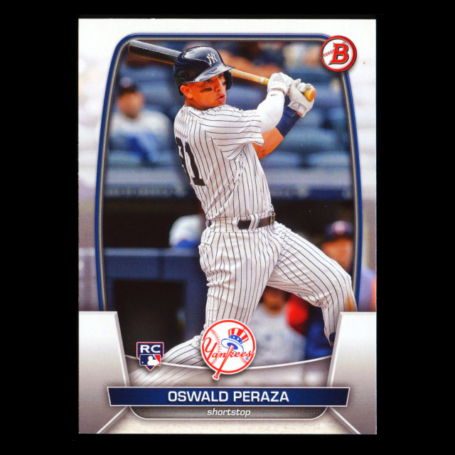 Oswald Peraza RC 2023 Bowman Rookie Yankees