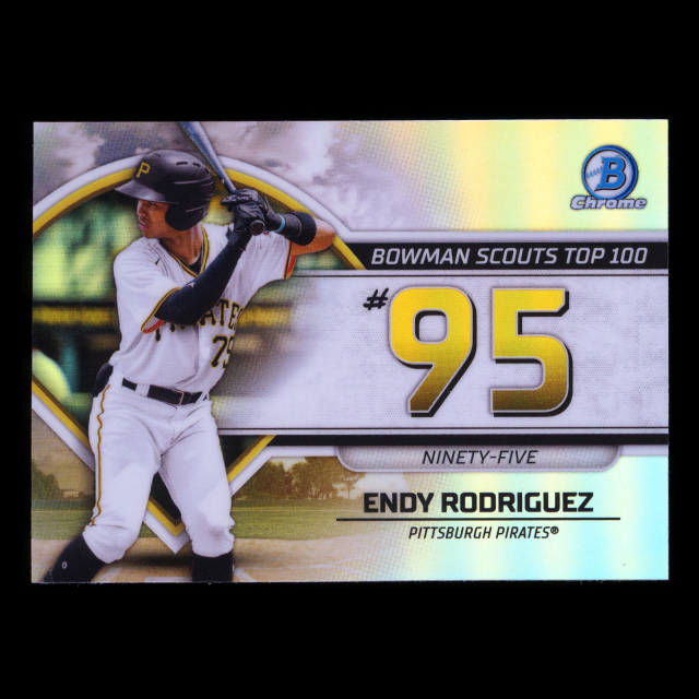 Endy Rodriguez 2023 Bowman Chrome Scouts Top 100 Pirates