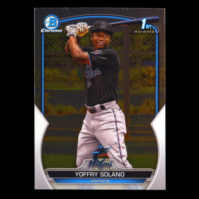 Yoffry Solano 2023 Bowman Chrome Prospects Marlins