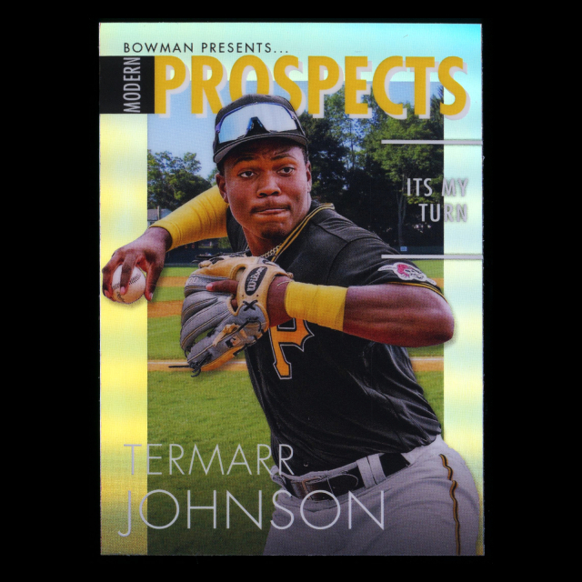 Termarr Johnson 2023 Bowman Chrome Modern Prospect Pirates