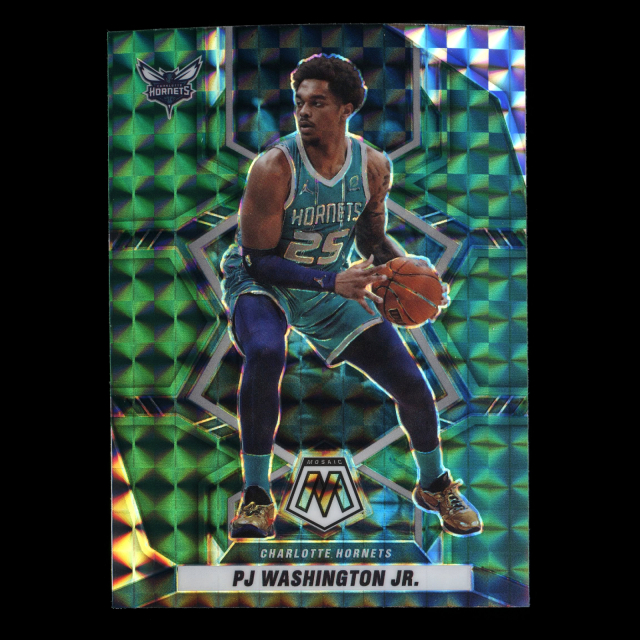 PJ Washington Jr. 2021-22 Panini Mosaic Mosaic Green Hornets