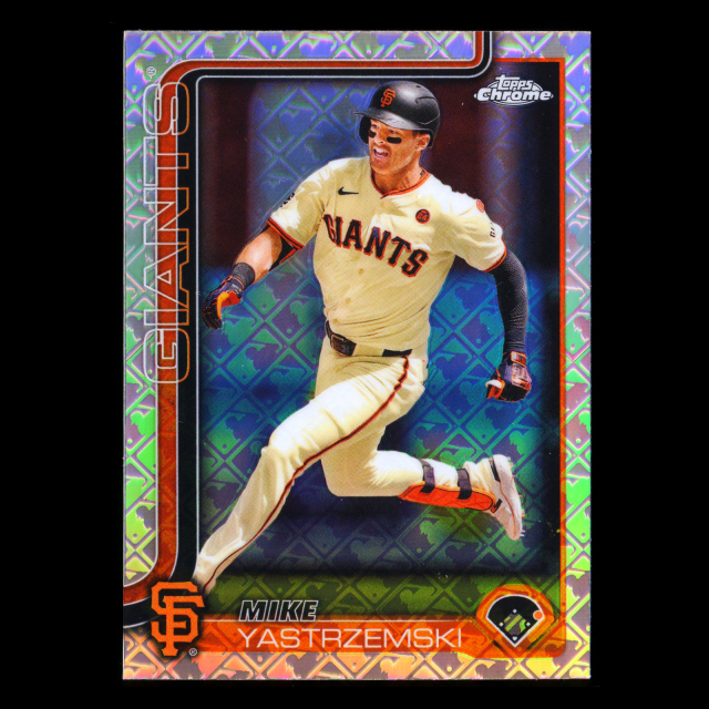 Mike Yastrzemski 2025 Topps Chrome Logofractor Giants