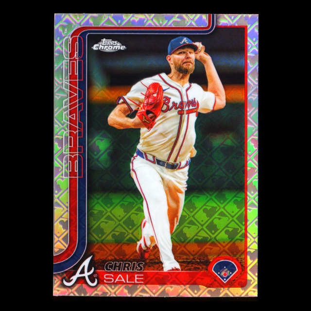 Chris Sale 2025 Topps Chrome Logofractor Braves