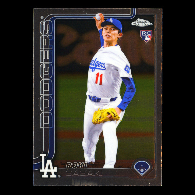 Roki Sasaki RC 2025 Topps Chrome Rookie Dodgers