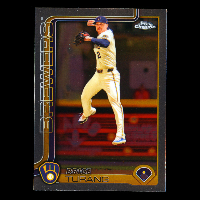 Brice Turang 2025 Topps Chrome Brewers