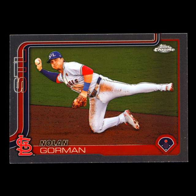 Nolan Gorman 2025 Topps Chrome Cardinals