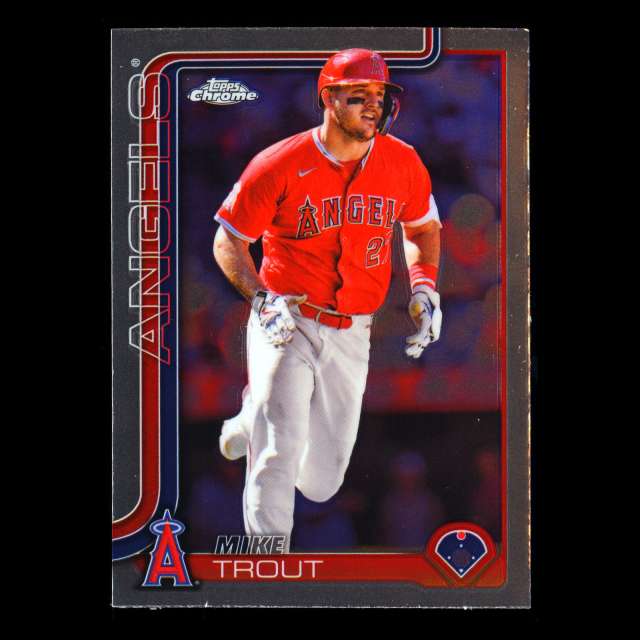Mike Trout 2025 Topps Chrome Angels