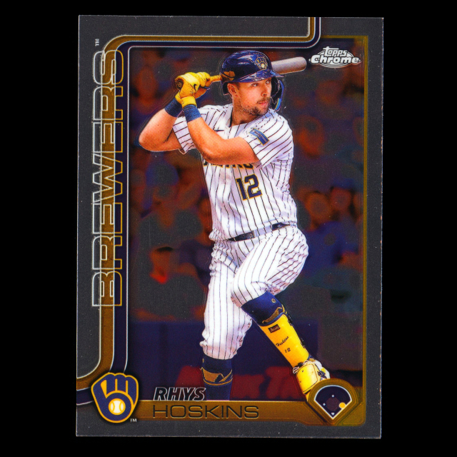 Rhys Hoskins 2025 Topps Chrome Brewers