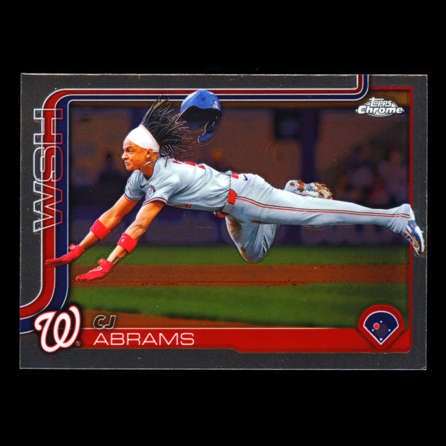 CJ Abrams 2025 Topps Chrome Nationals