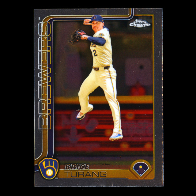 Brice Turang 2025 Topps Chrome Brewers