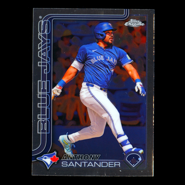 Anthony Santander 2025 Topps Chrome Blue Jays
