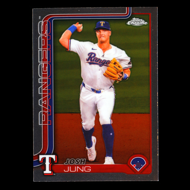 Josh Jung 2025 Topps Chrome Rangers