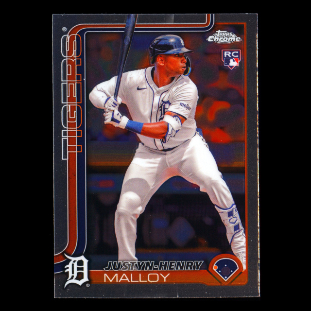 Justyn-Henry Malloy RC 2025 Topps Chrome Rookie Tigers
