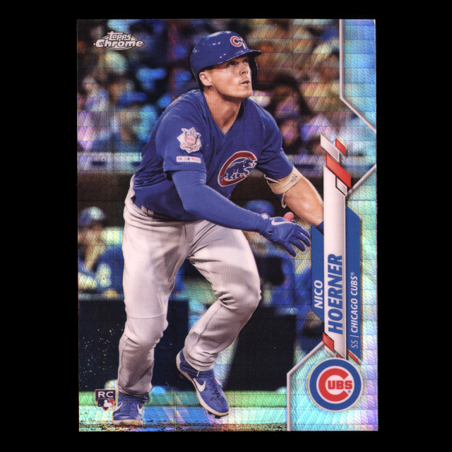 Nico Hoerner RC 2020 Topps Chrome Prizm Refractor Rookie Cubs