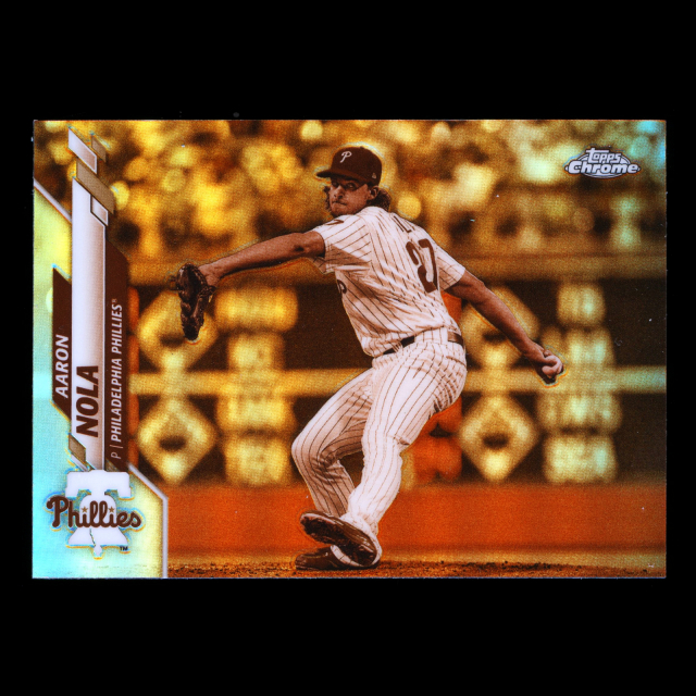 Aaron Nola 2020 Topps Chrome Sepia Refractors Phillies