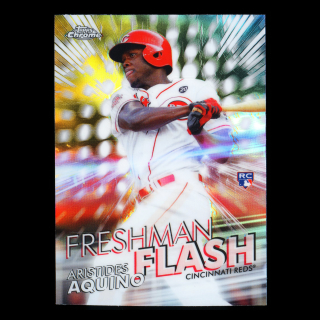 Aristides Aquino RC 2020 Topps Chrome Freshman Flash Rookie Reds