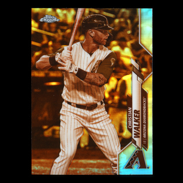Christian Walker 2020 Topps Chrome Sepia Refractors Diamondbacks
