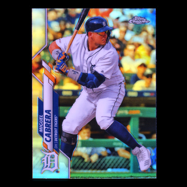 Miguel Cabrera 2020 Topps Chrome Refractors Tigers
