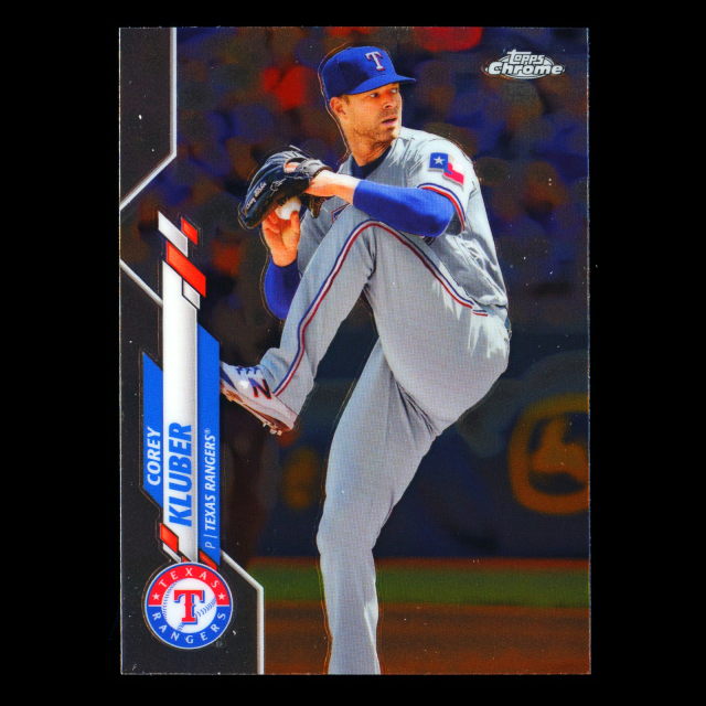 Corey Kluber 2020 Topps Chrome Rangers