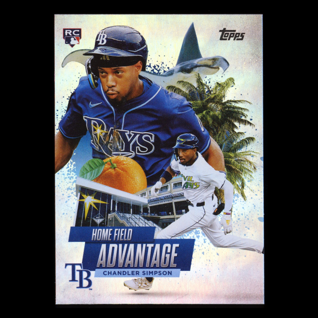 Chandler Simpson RC 2025 Topps Home Field Advantage Rookie Rays