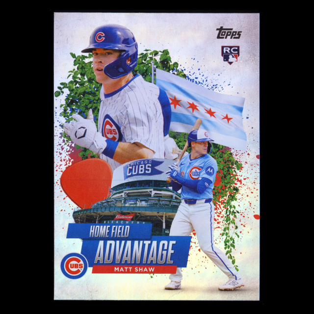 Matt Shaw RC 2025 Topps Home Field Advantage Rookie Cubs