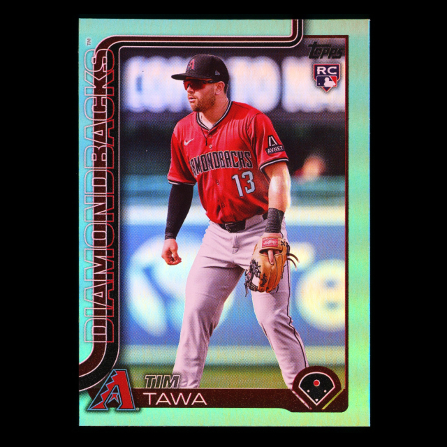 Tim Tawa RC 2025 Topps Update Aqua Rainbow Foil Rookie Diamondbacks