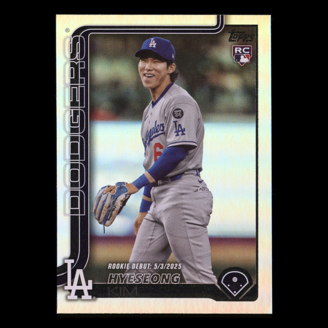 Hyeseong Kim RC 2025 Topps Update Rainbow Foil Rookie Dodgers