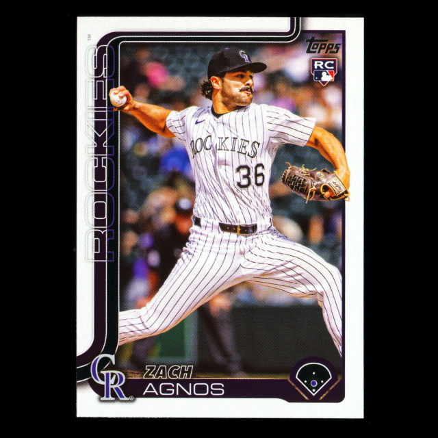 Zach Agnos RC 2025 Topps Update Rookie Rockies
