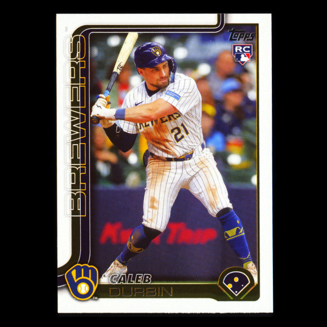 Caleb Durbin RC 2025 Topps Update Rookie Brewers