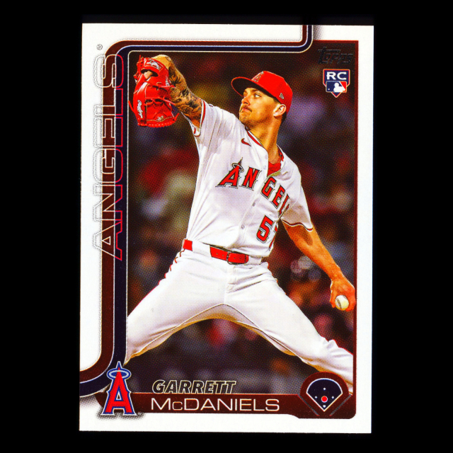 Garrett McDaniels RC 2025 Topps Update Rookie Angels