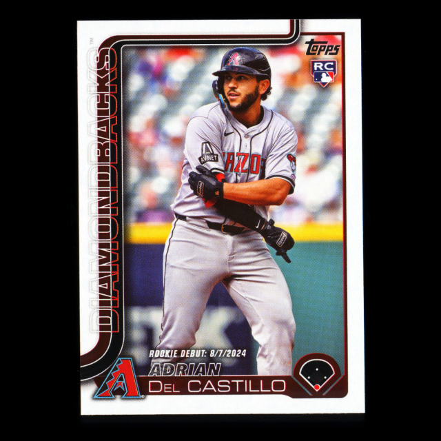 Adrian Del Castillo 2025 Topps Update Rookie Debut Diamondbacks