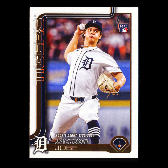 Jackson Jobe 2025 Topps Update Rookie Debut Tigers