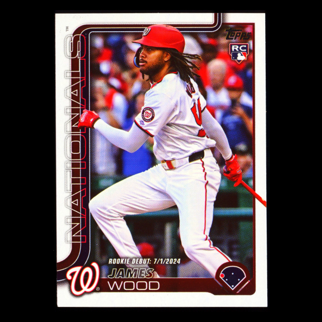 James Wood 2025 Topps Update Rookie Debut Nationals