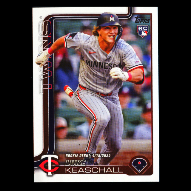 Luke Keaschall 2025 Topps Update Rookie Debut Twins