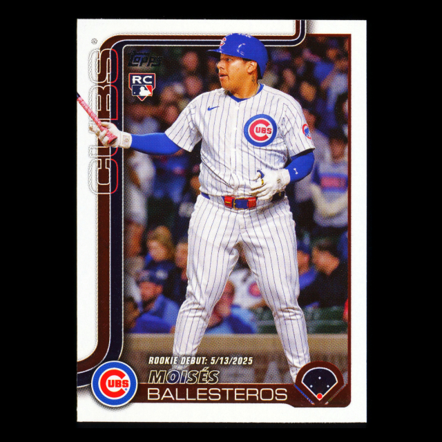 Moiss Ballesteros 2025 Topps Update Rookie Debut Cubs