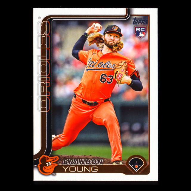 Brandon Young RC 2025 Topps Update Rookie Orioles