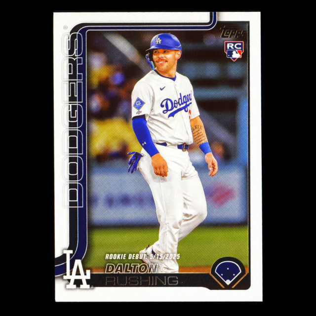 Dalton Rushing 2025 Topps Update Rookie Debut Dodgers