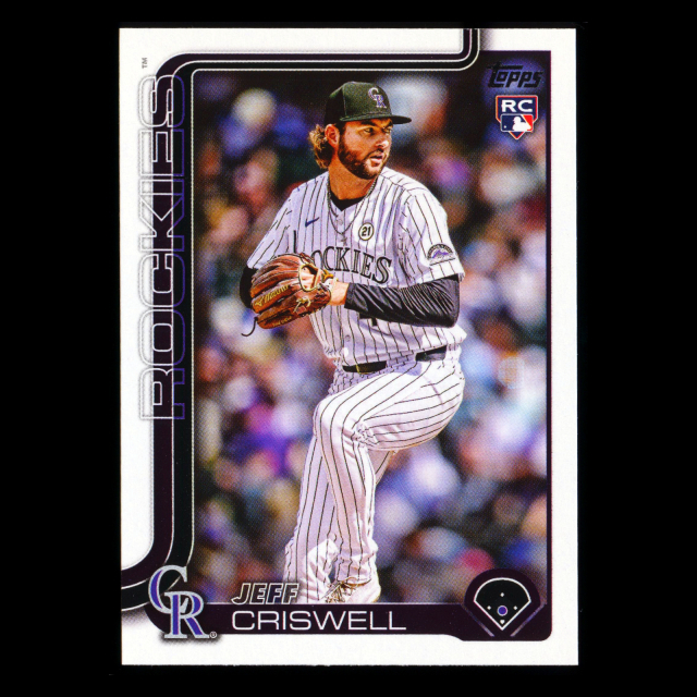 Jeff Criswell RC 2025 Topps Update Rookie Rockies