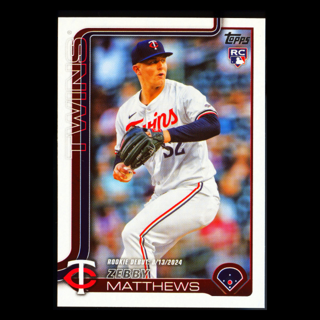 Zebby Matthews 2025 Topps Update Rookie Debut Twins