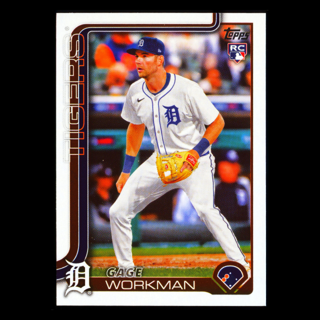 Gage Workman RC 2025 Topps Update Rookie Tigers