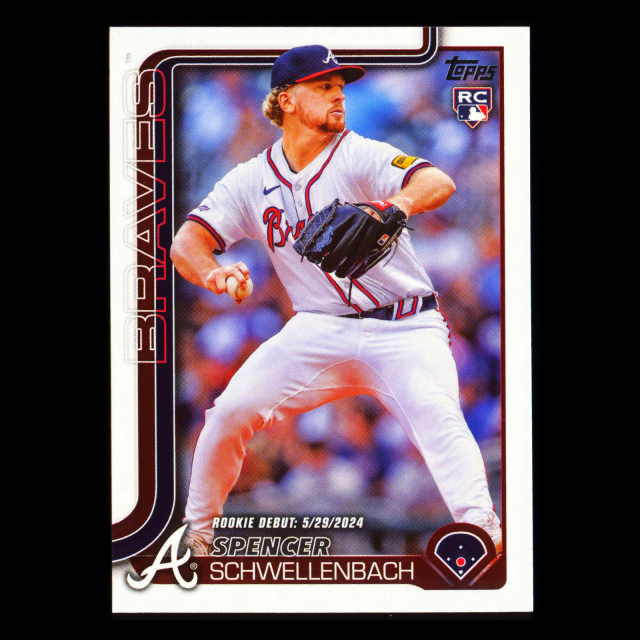 Spencer Schwellenbach 2025 Topps Update Rookie Debut Braves