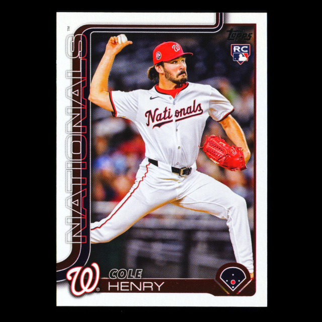 Cole Henry RC 2025 Topps Update Rookie Nationals
