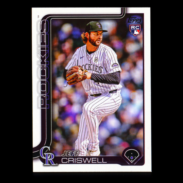Jeff Criswell RC 2025 Topps Update Rookie Rockies