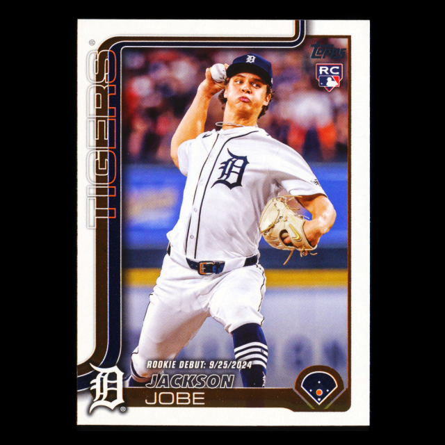 Jackson Jobe 2025 Topps Update Rookie Debut Tigers