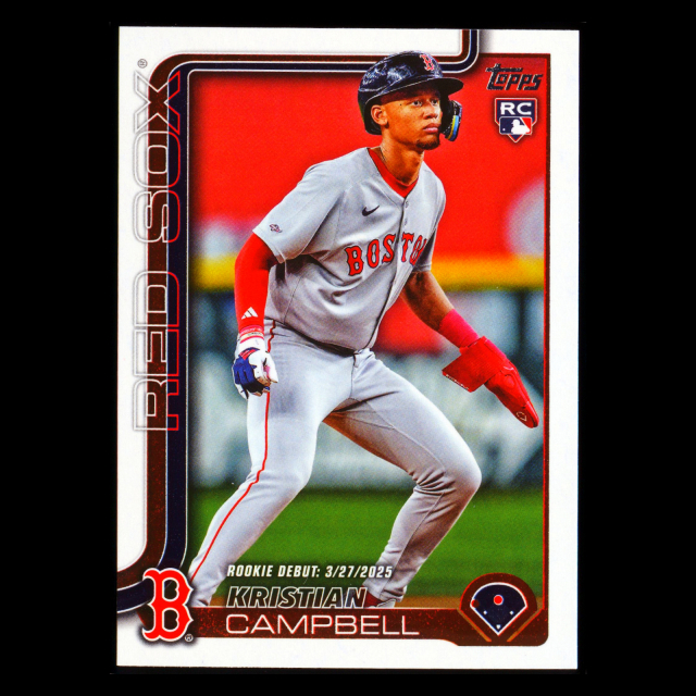 Kristian Campbell 2025 Topps Update Rookie Debut Red Sox