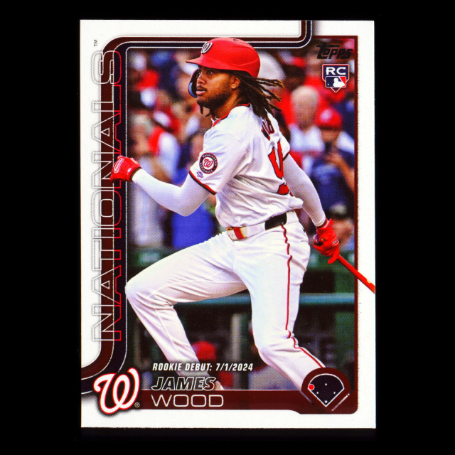 James Wood 2025 Topps Update Rookie Debut Nationals