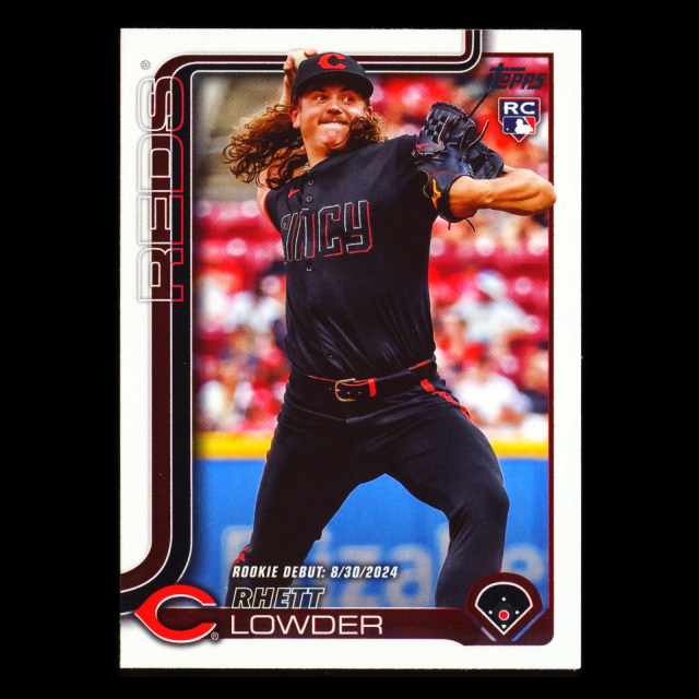 Rhett Lowder 2025 Topps Update Rookie Debut Reds
