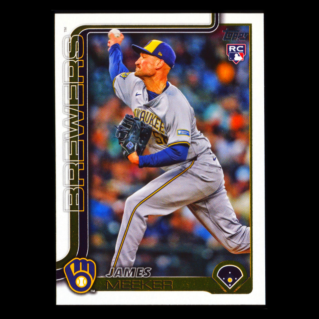 James Meeker RC 2025 Topps Update Rookie Brewers