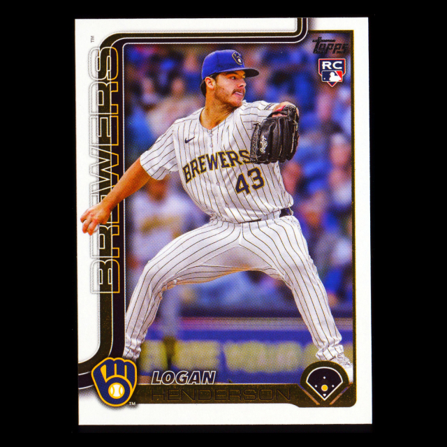 Logan Henderson RC 2025 Topps Update Rookie Brewers